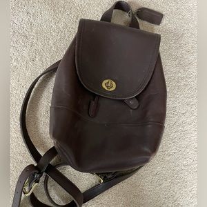 Coach backpack purse